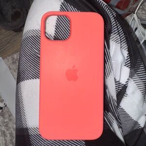 Apple Coral Pink Magsafe Silicone Case